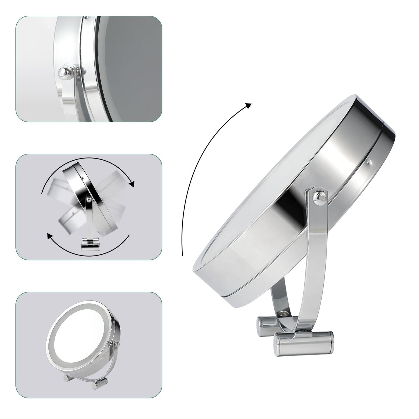 Clevinger San Marino LED Illuminated Makeup, Vanity, and Beauty Mirror Finishing Touch Body Hair And Beauty Supplies