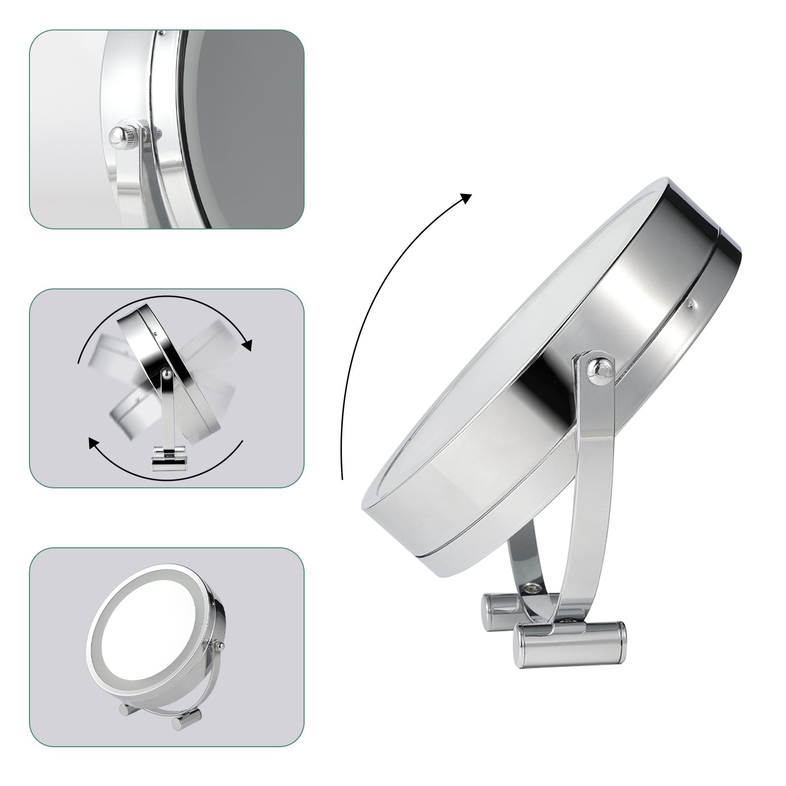 Clevinger San Marino LED Illuminated Makeup, Vanity, and Beauty Mirror Finishing Touch Body Hair And Beauty Supplies