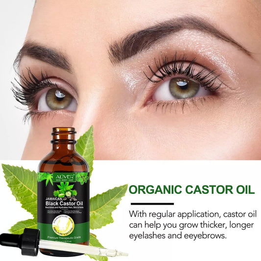 Black Castor Oil (2.02 fl oz), Jamaican Organic Regrowth Treatments Finishing Touch Body Hair And Beauty Supplies
