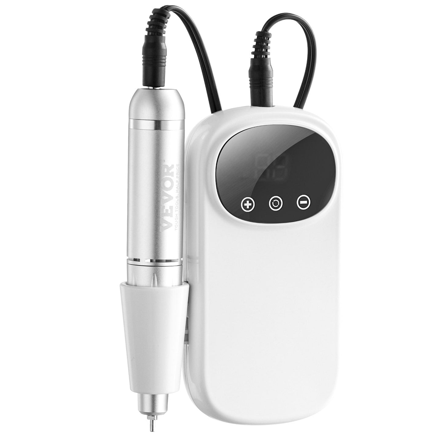 VEVOR Electric Rechargeable Nail Drill, 35,000RPM Portable Cordless Nail E File Machine, LCD-Display Acrylic Gel Grinder Tool with 6 Bits and 50PCS Sanding Bands for Manicure Pedicure Carve Polish Finishing Touch Body Hair And Beauty Supplies