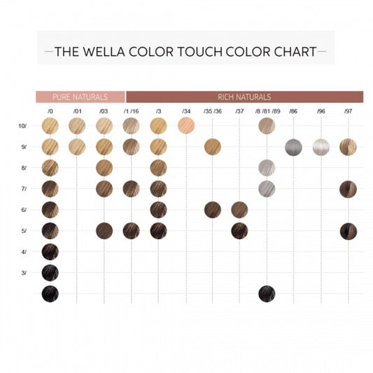 Wella Color Touch 44/07 Medium Brown Intensive Natural Brown Ammonia Free 60ML Wella