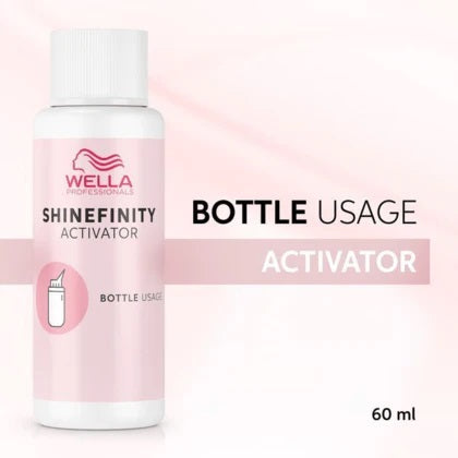 Wella Shinefinity Bottle Usage 2% Activator 60ML Wella