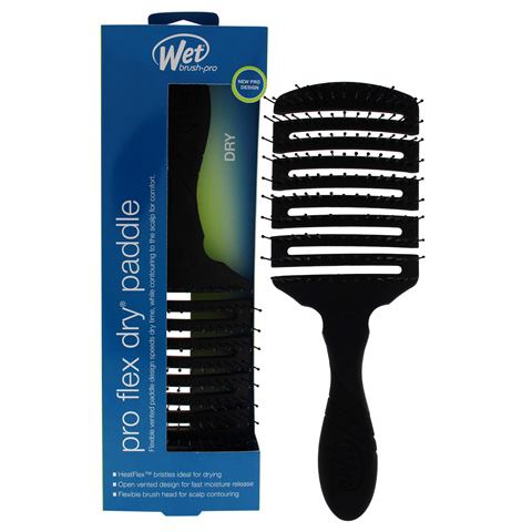 Wet Brush Pro Flex Dry Black Square Paddle Wet Brush