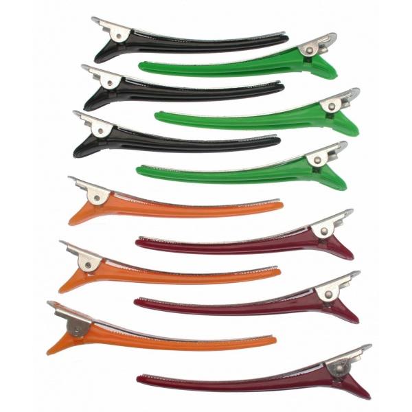 Santorini Metal Control Clips Pack Of 12 - Finishing Touch Body Hair And Beauty Supplies