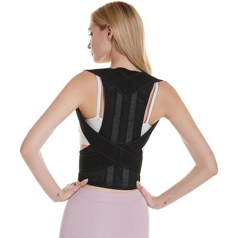 Posture Corrector Lumbar Brace Belt for Shoulder and Back Support Finishing Touch Body Hair And Beauty Supplies