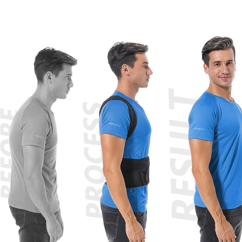 Posture Corrector Lumbar Brace Belt for Shoulder and Back Support Finishing Touch Body Hair And Beauty Supplies