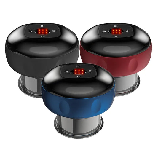 Electric Cupping Therapy Smart Red Light Heating Scraping Massager Finishing Touch Body Hair And Beauty Supplies